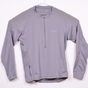 Patagonia Gray Stretch Athletic Pullover Zip